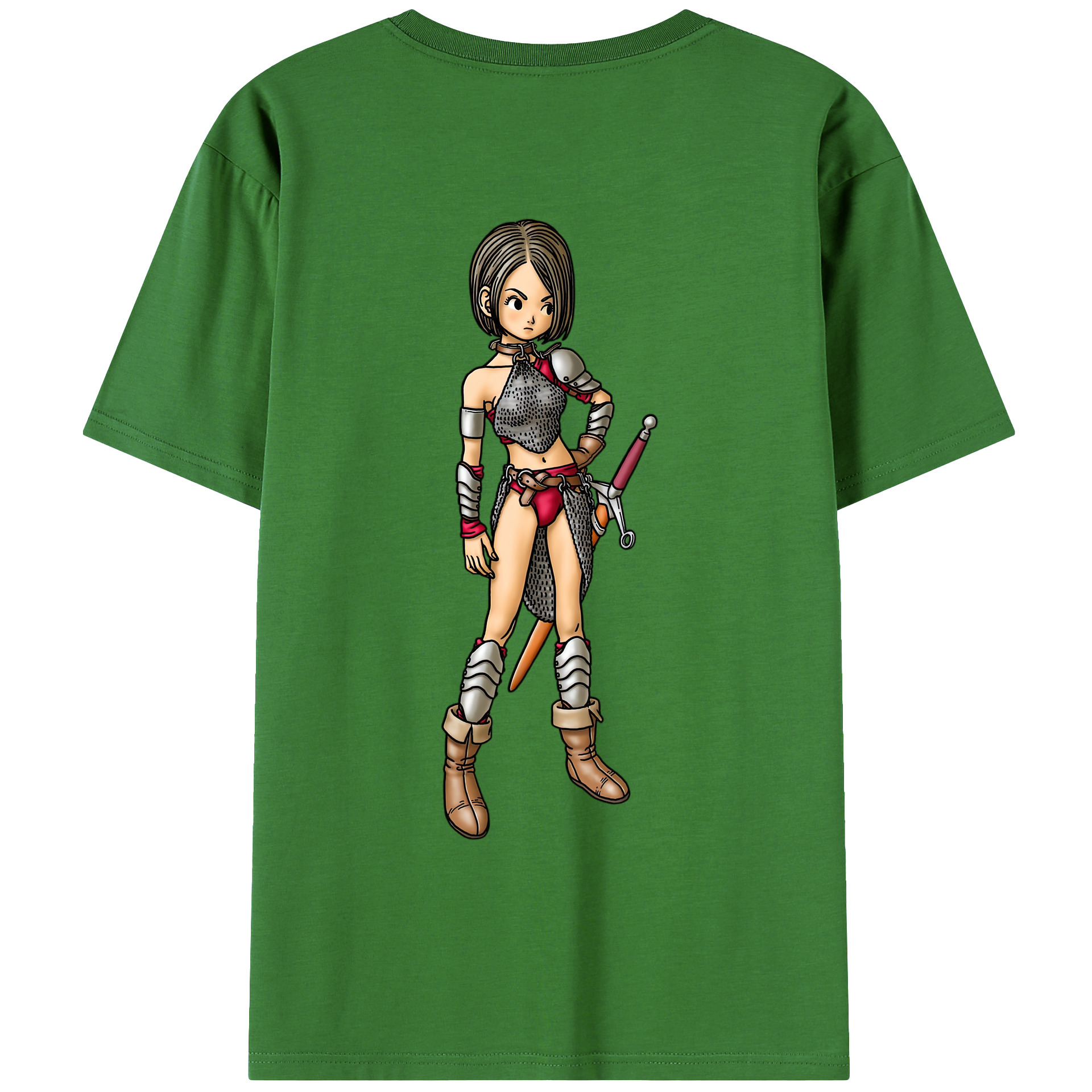 （画像用） ドラゴンクエスト Doragon Kuesuto Dragon Quest レディース半袖Tシャツ(バックプリント)